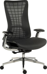 Quantum Mesh Back Executive Chair Chair Black with Black Frame - 6966BLK DD