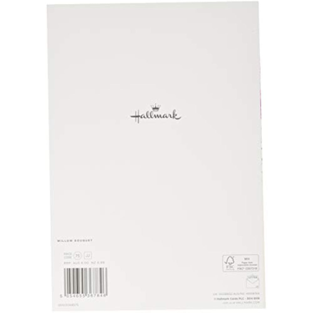 Hallmark 70th Birthday Card - Classic Embossed Floral Design