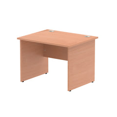 Impulse 1000 x 800mm Straight Desk Beech Top Panel End Leg MI000370 DD