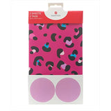 Pink Leopard Print Gift Wrap Pack Contains 2 Sheets & Tags Wrapping Paper