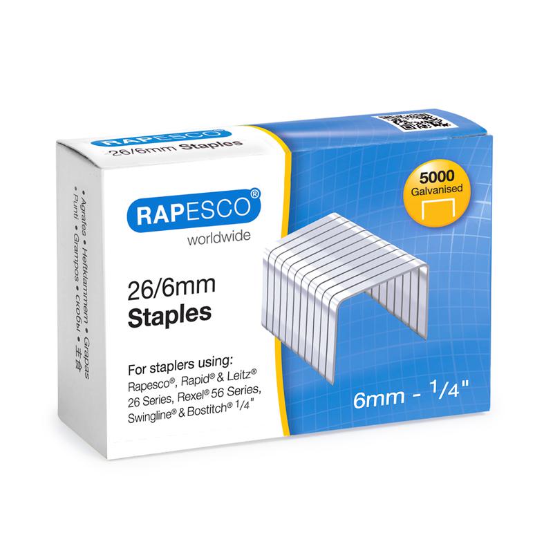 ValueX 26/6mm Galvanised Staples (Pack 5000) - S11662Z3