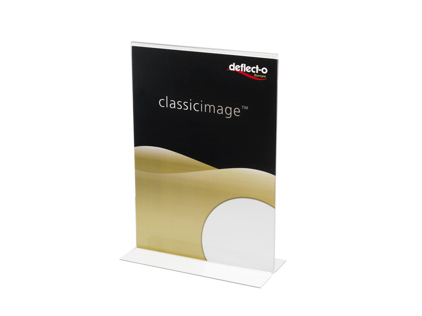 Deflecto Stand Up Sign Holder A4 Portrait Clear - 47801