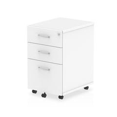 Impulse 3 Drawer Under Desk Pedestal White I001654 DD
