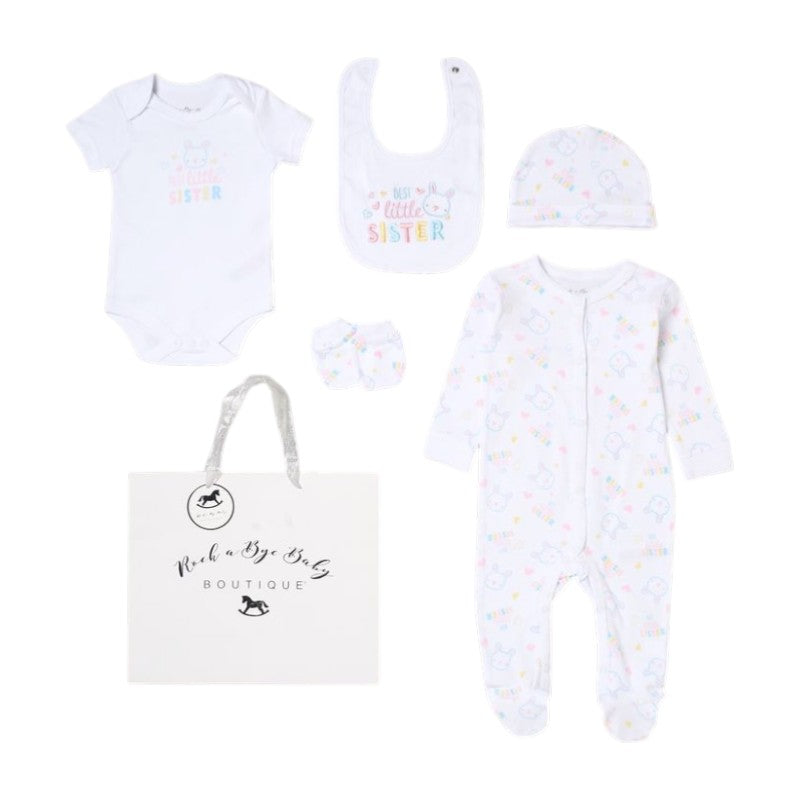 Send It By White 'Best Little Sister' 5 Piece Set