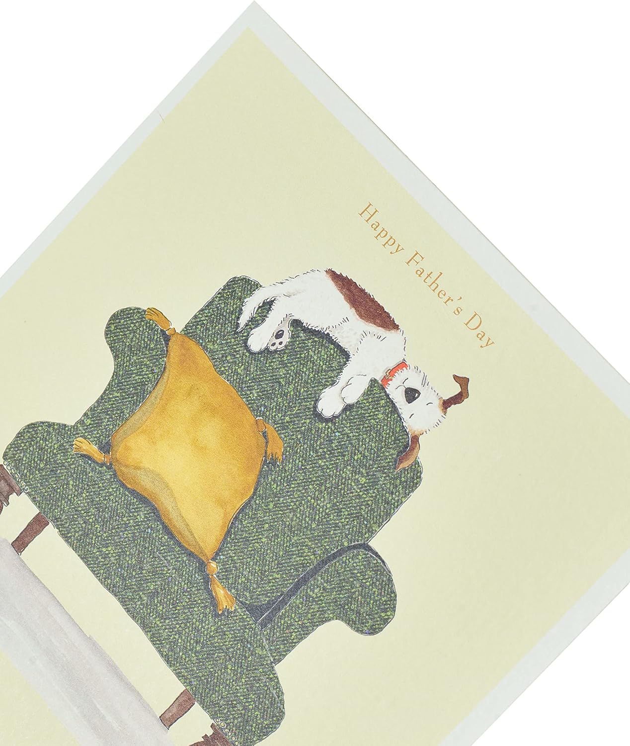 UK Greetings Father's Day Card for Him - Dog & Chair Design