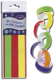 County Paper Chain Strips craft supplies, pack of 90, makes over 5m chain, for DIY decorations and creative projects.