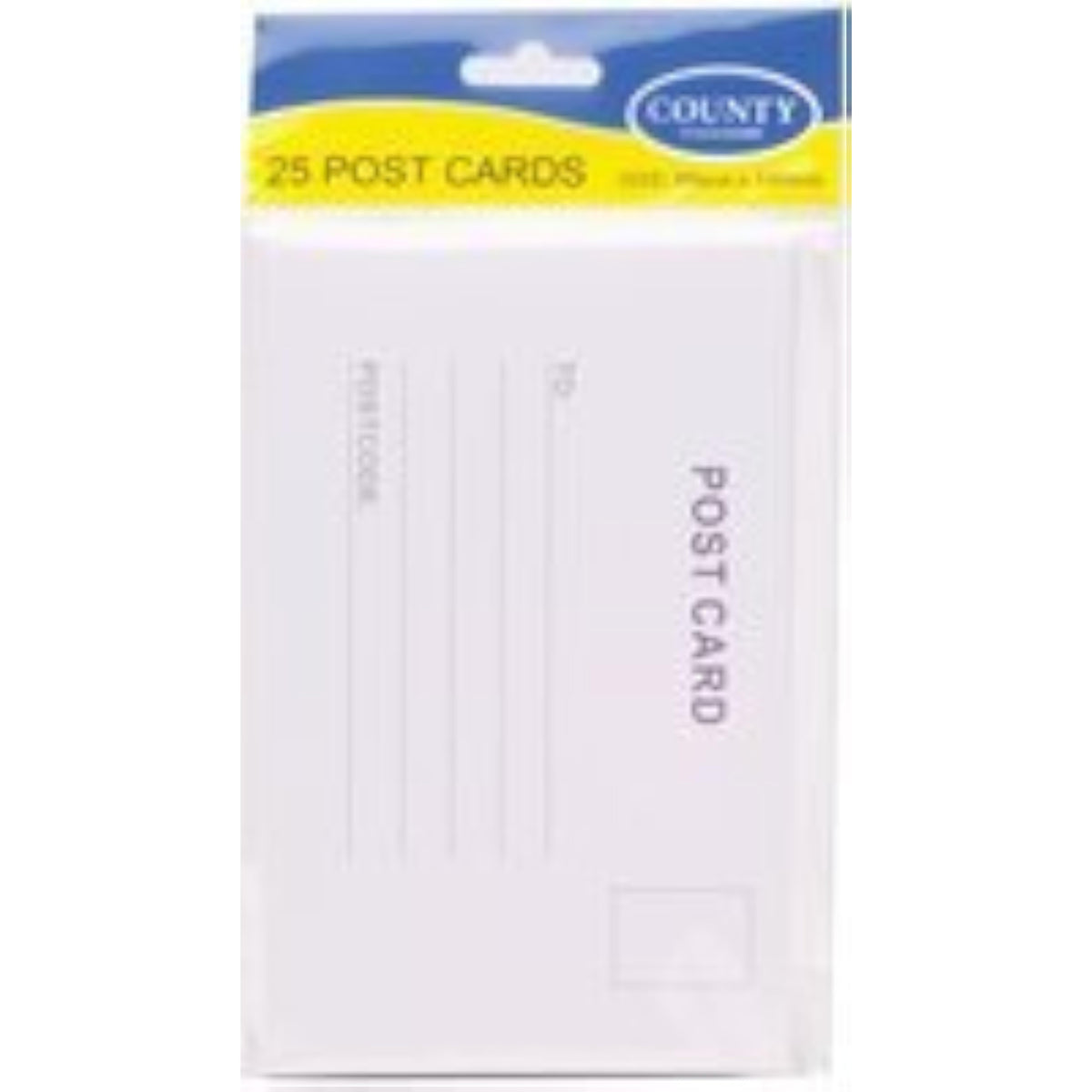 Set of 12 County greeting cards, 88 x 140mm size, featuring colorful stationery designs for special occasions.