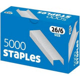 Box of County 26/6 staples for office use, containing 5000 staples in a bulk wholesale package.