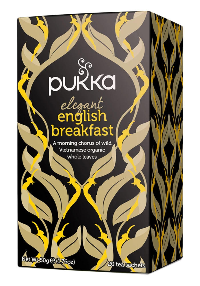 Pukka Tea Elegant English Breakfast Tea Envelopes (Pack 20) - 5060229011565