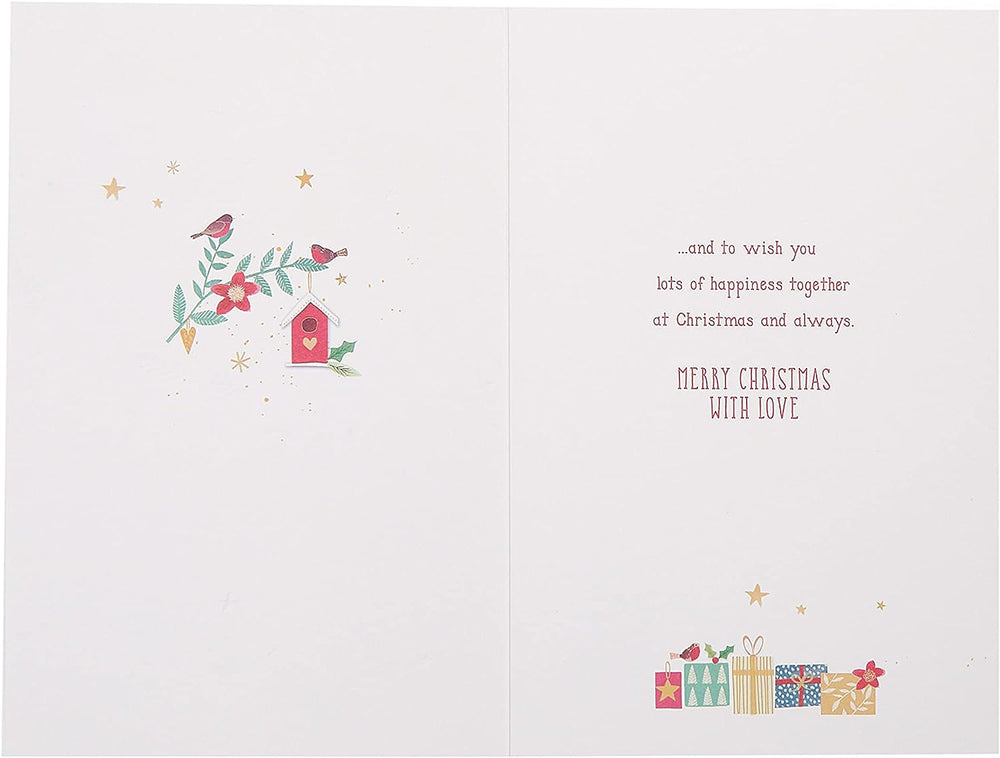 Snow People with Scarf Grandson Christmas Card – Festive Winter Design
