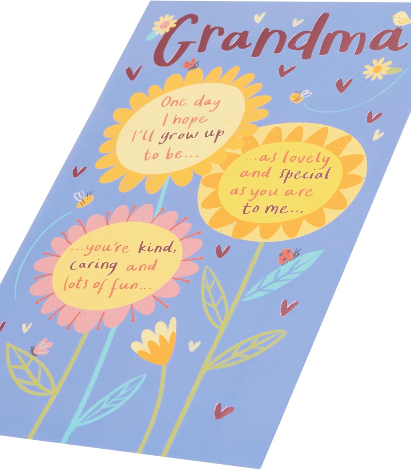 UK Greetings Birthday Card for Grandma - Poem Design