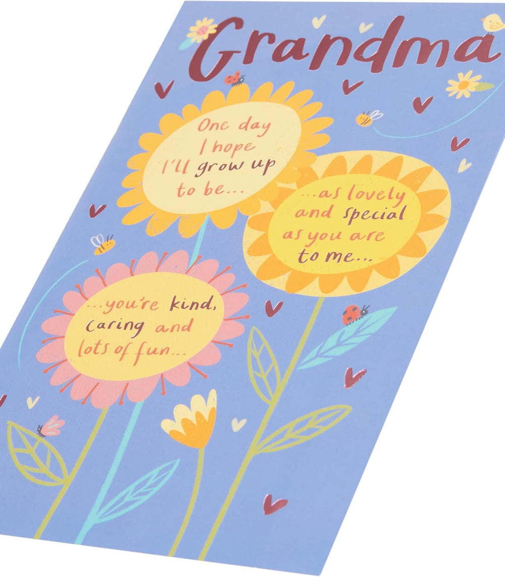 UK Greetings Birthday Card for Grandma - Poem Design
