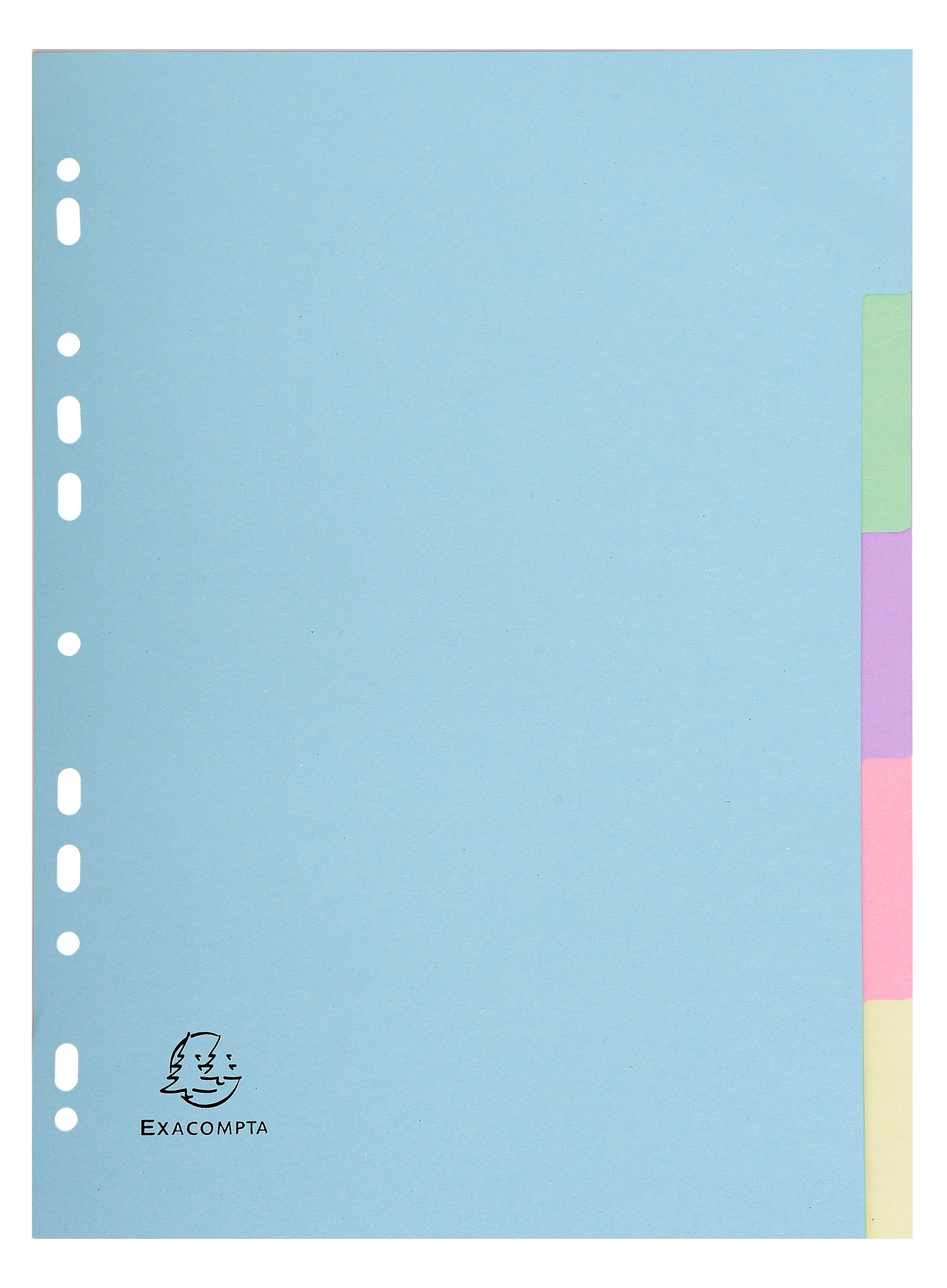 Exacompta Forever Recycled Divider 5 Part A4 170gsm Card Assorted Colours - 1605E