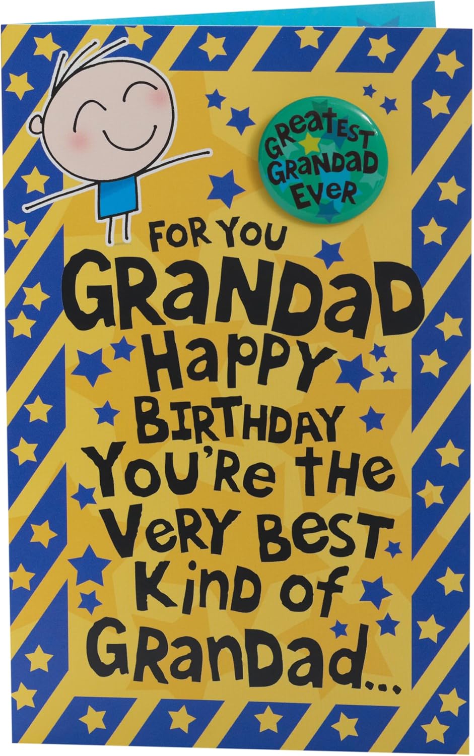 UK Greetings Birthday Card for Grandad - Bright Design
