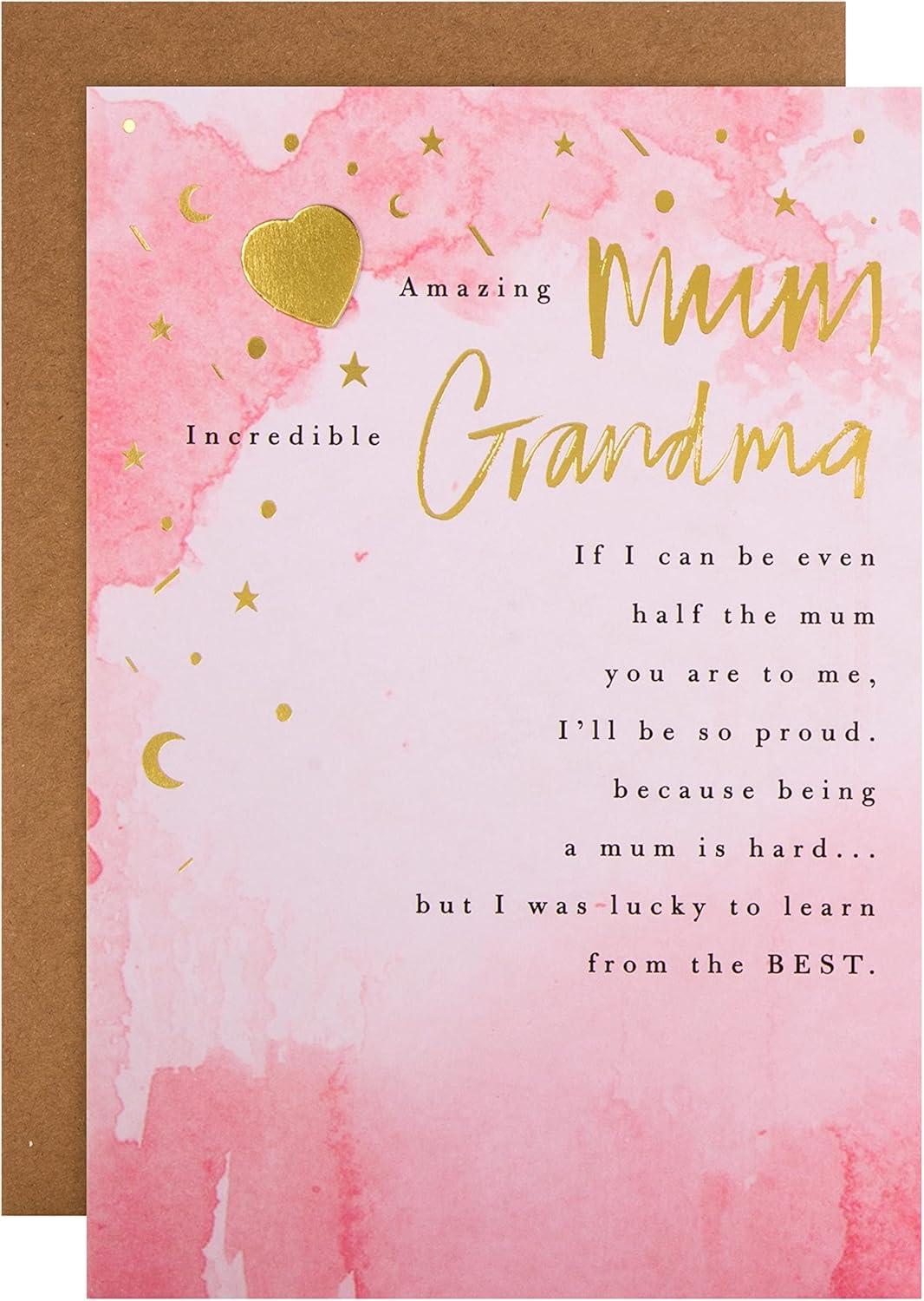 Classic Heartfelt Verse Mother’s Day Card for Mum and Grandma – Sentimental & Beautiful Greeting