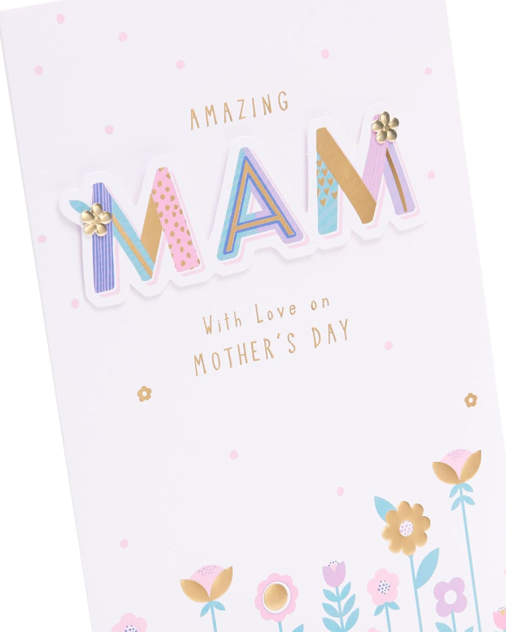 UK Greetings Mother's Day Card for Mam - Floral Design