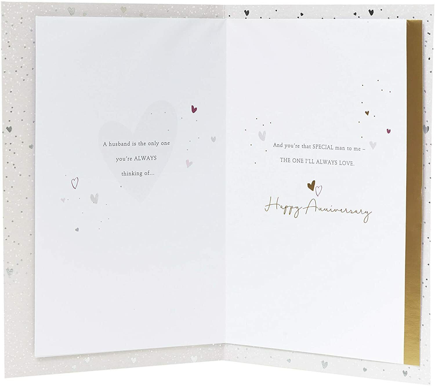 Beautiful Design Husband Anniversary Card With Sentimental Message