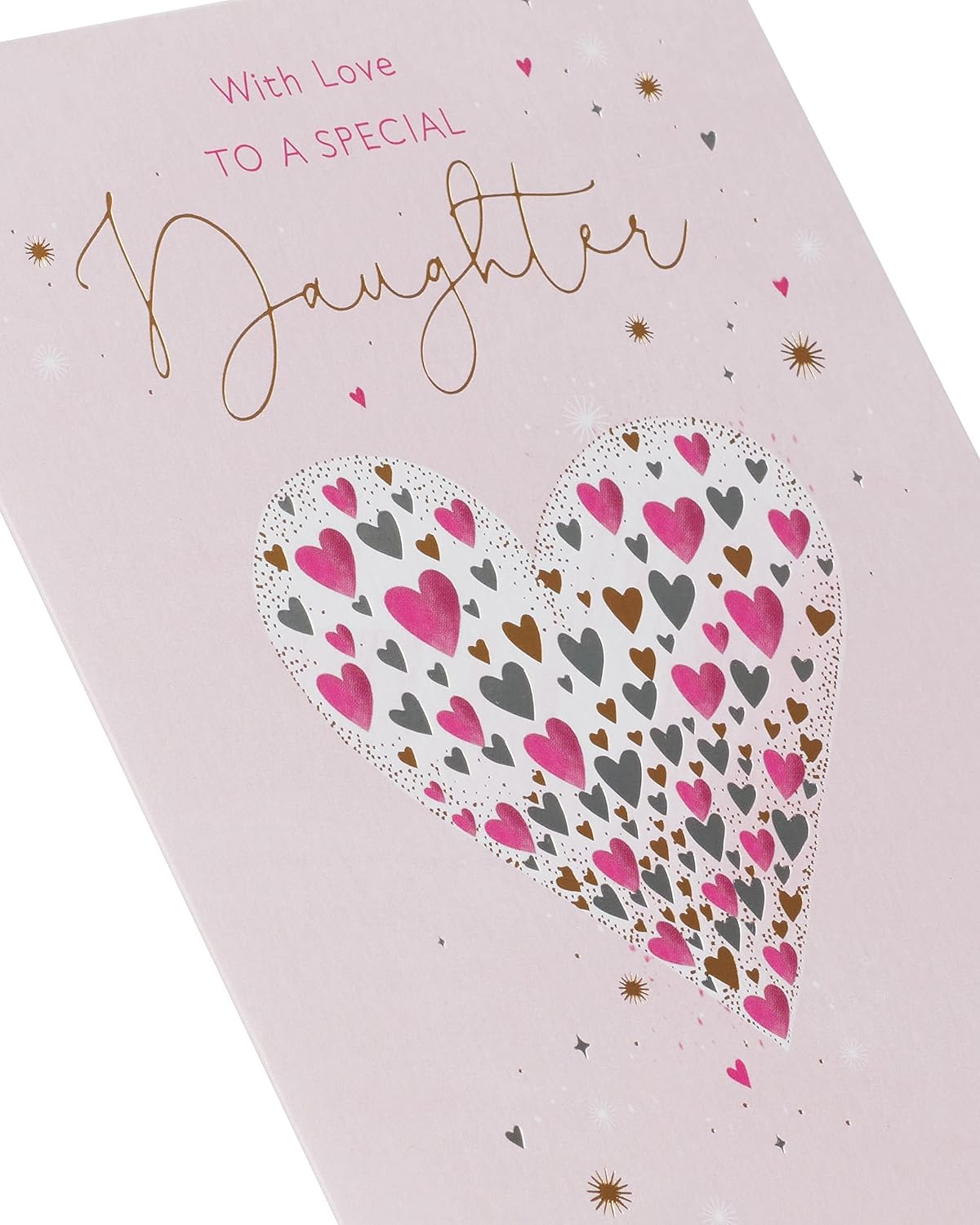 Mini Hearts Design Daughter Birthday Card