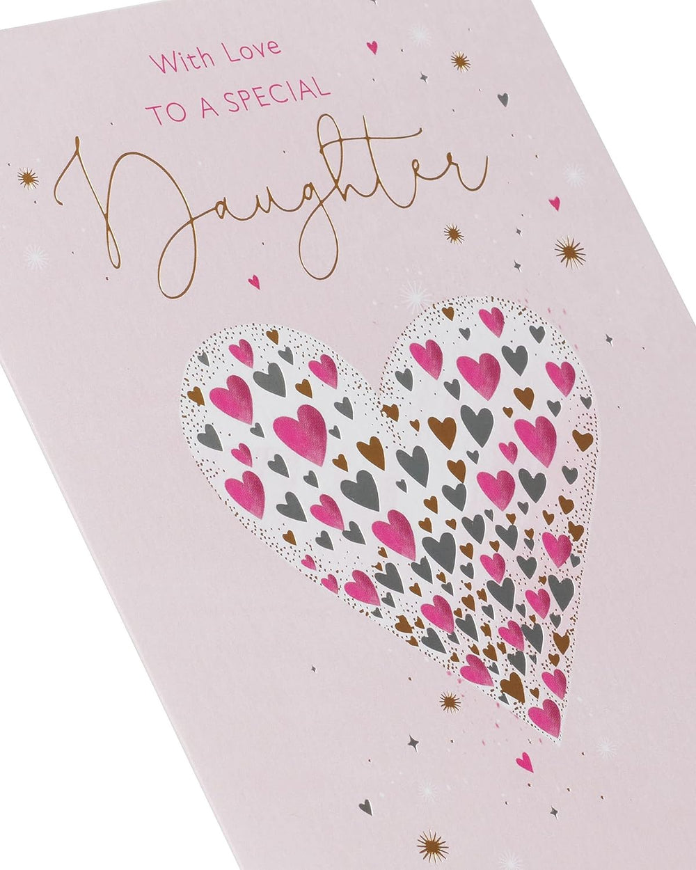 Mini Hearts Design Daughter Birthday Card