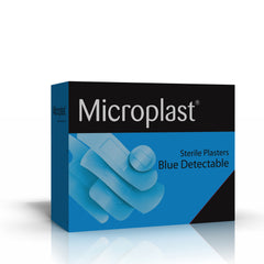 Blue Dot Plasters Blue Detectable Assorted Sizes (Pack 100) - 86931