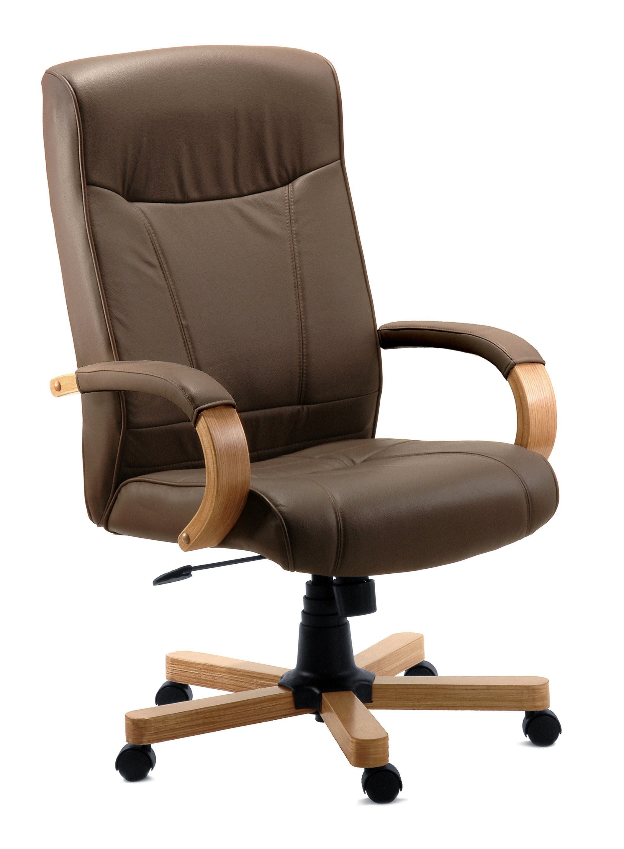 Richmond Bonded Leather Faced Executive Office Chair Brown - 8511HLWBN DD