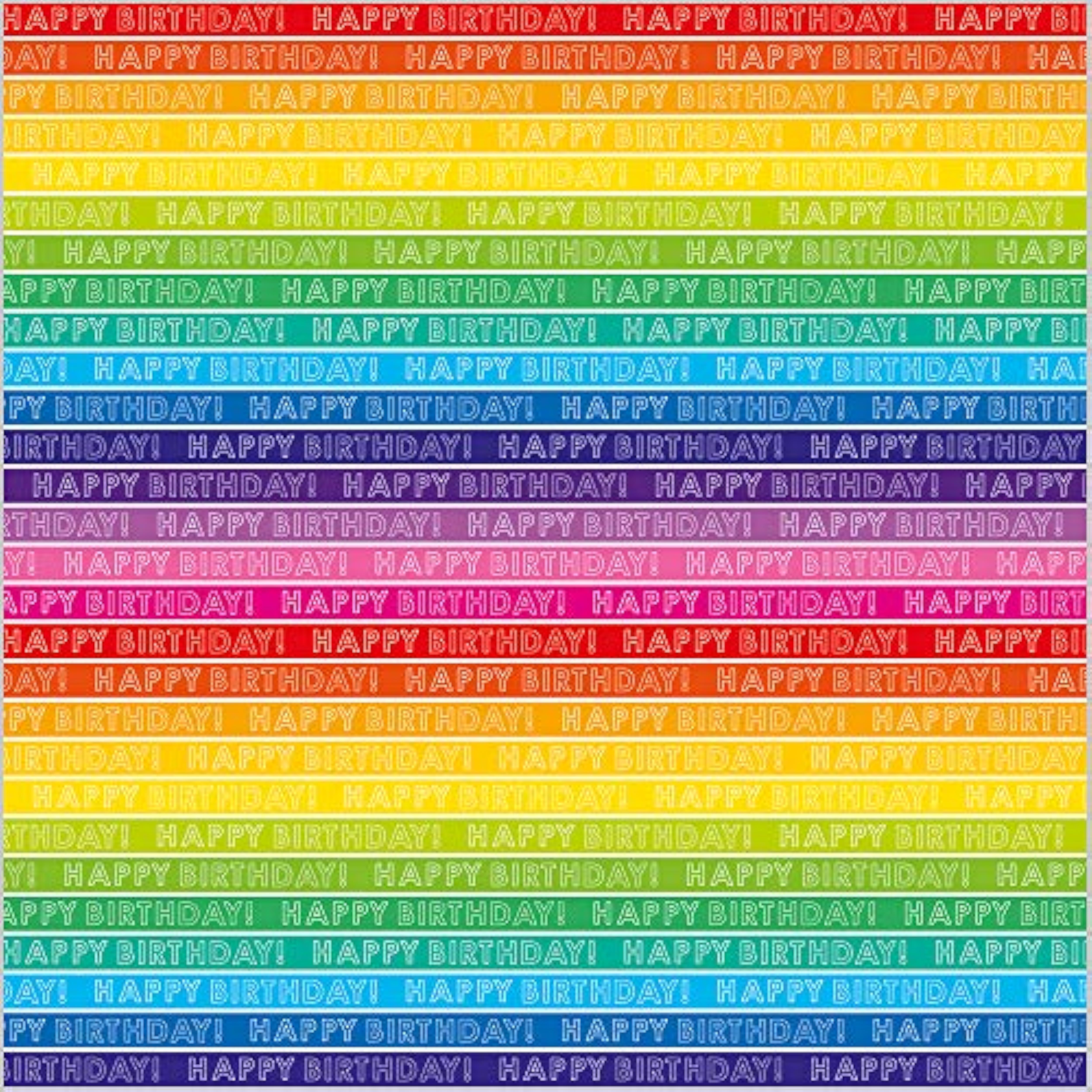 Rainbow Stripe Gift Wrap 2 Sheets & 2 Tags