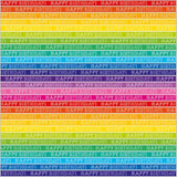 Rainbow Stripe Gift Wrap 2 Sheets & 2 Tags