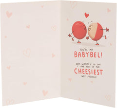 UK Greetings Valentine's Day Card For Him/Her/Boyfriend/Girlfriend/Husband/Wife/Partner - Cheese Design
