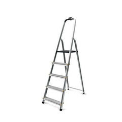 Slingsby Aluminium 5 Tread Platform Step Ladder (Platform Sits 980mm Above The Floor) 150Kg Capacity - 405007 DD