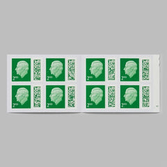 Royal Mail 2nd Class Stamp Book – Pack of 8 Self-Adhesive Stamps for UK Standard Mail