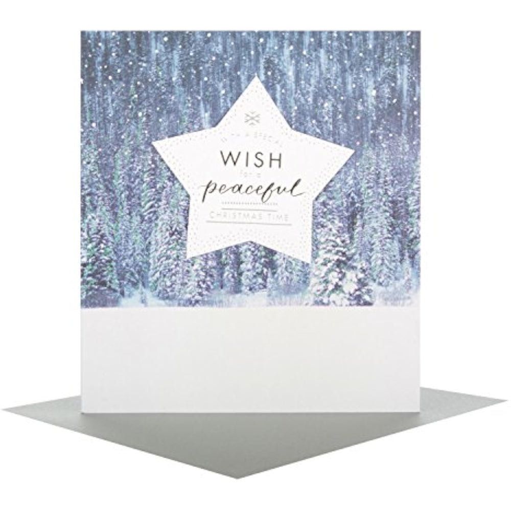 Special Peaceful Christmas Greeting Card with Elegant Festive Design and Heartfelt Wishes