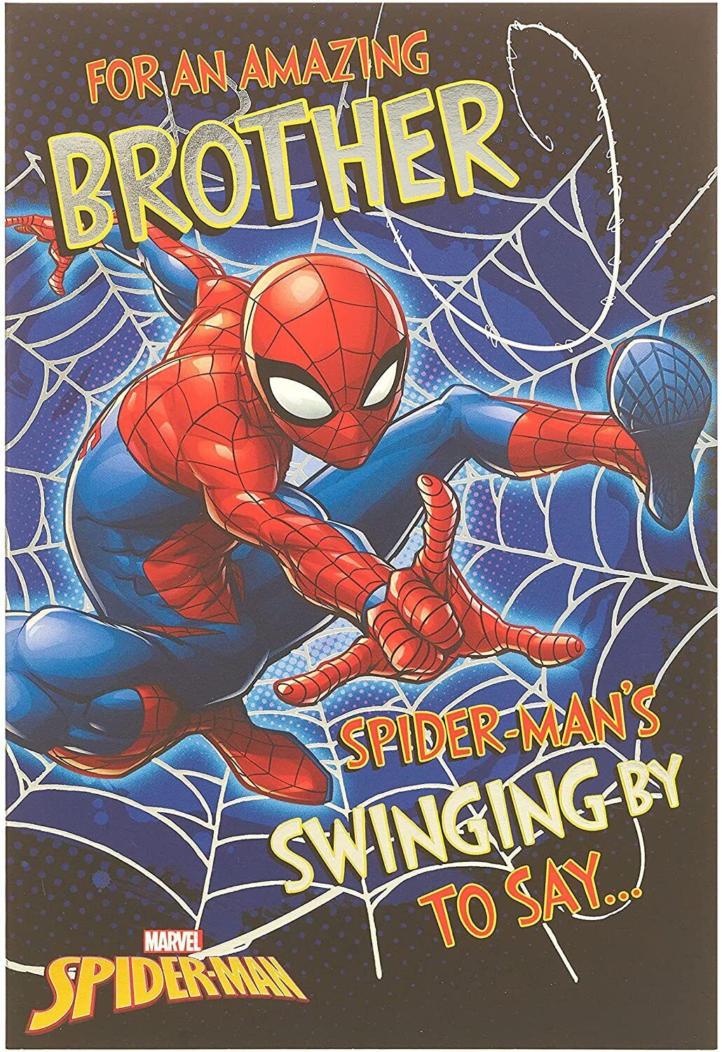 Spider-Man Amazing Brother Birthday Card