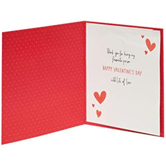 Husband Valentines Day Card With Envelope - Modern Design