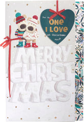Boofle Christmas Card for The One I Love - Cute Design