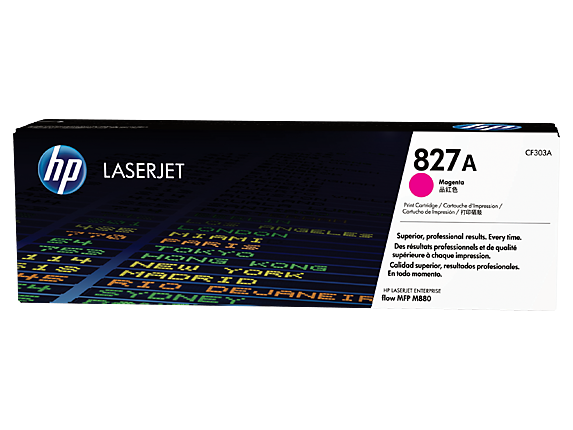 HP 827A Magenta Standard Capacity Toner 32K pages for HP Color LaserJet Enterprise M880 - CF303A