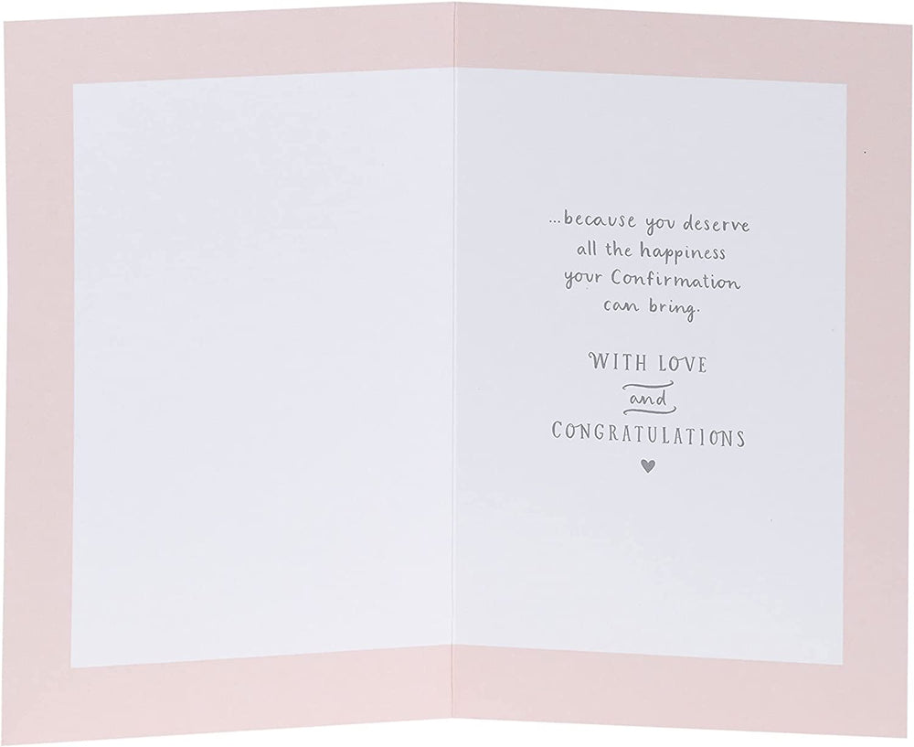 Confirmation Religious Holy Card with Joys and Blessings For Girls