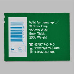 Royal Mail 2nd Class Stamp Book – Pack of 8 Self-Adhesive Stamps for UK Standard Mail