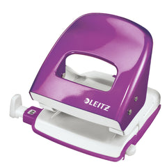 Leitz NeXXt WOW 2 Hole Metal Office Hole Punch 30 Sheet Purple - 50081062