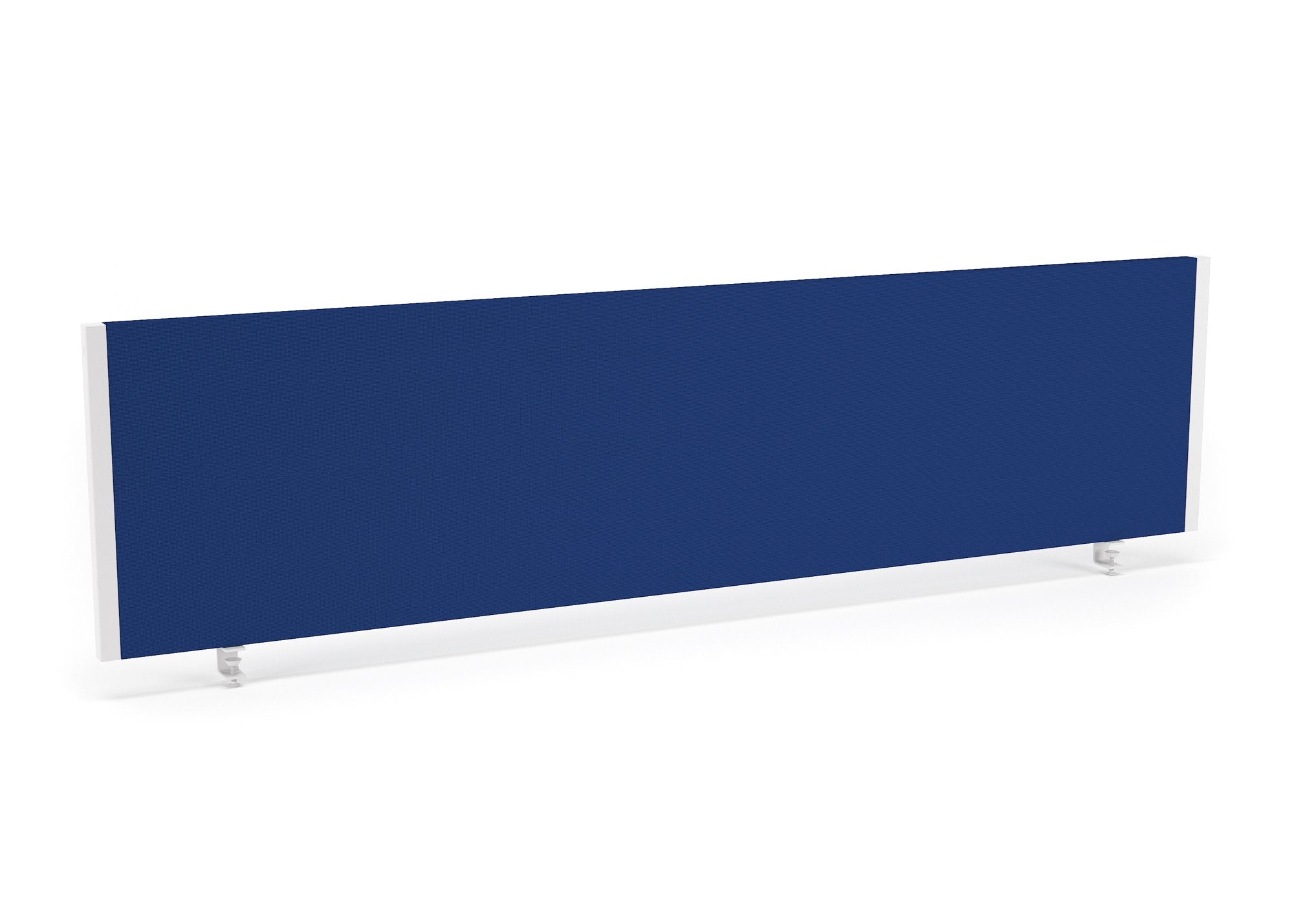Impulse Straight Screen W1600 x D25 x H400mm Blue With White Frame - I004625 DD