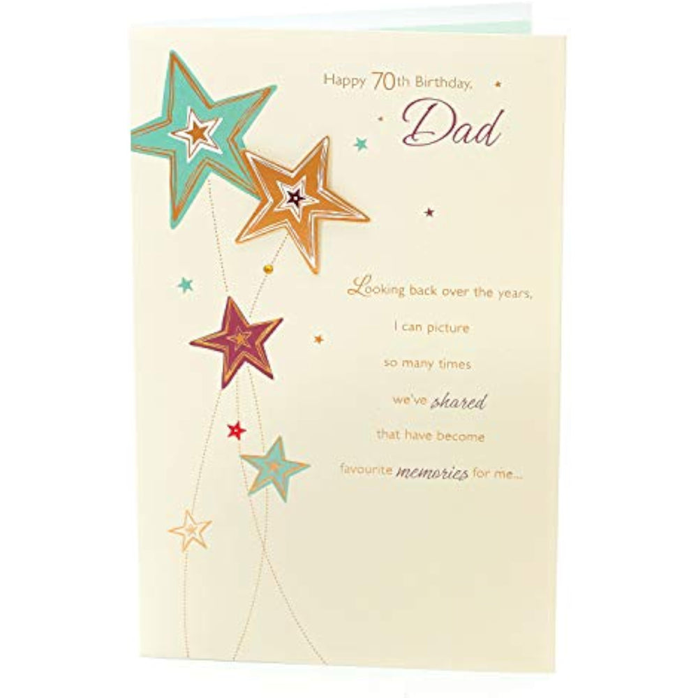 Dad 70th Sentimental Birthday Card