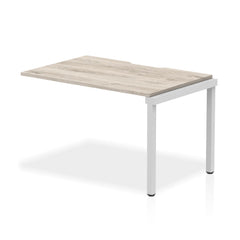 Dynamic Evolve Plus 1200mm Single Row Extension Kit Grey Oak Top Silver Frame BE783 DD