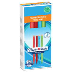 Paper Mate Non Stop Mechanical Pencil HB 0.7mm Lead Assorted Colour Barrel (Pack 12) - 1906125