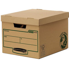 Fellowes Bankers Box Earth Series Heavy Duty Storage Box Board Brown (Pack 10) 4479901
