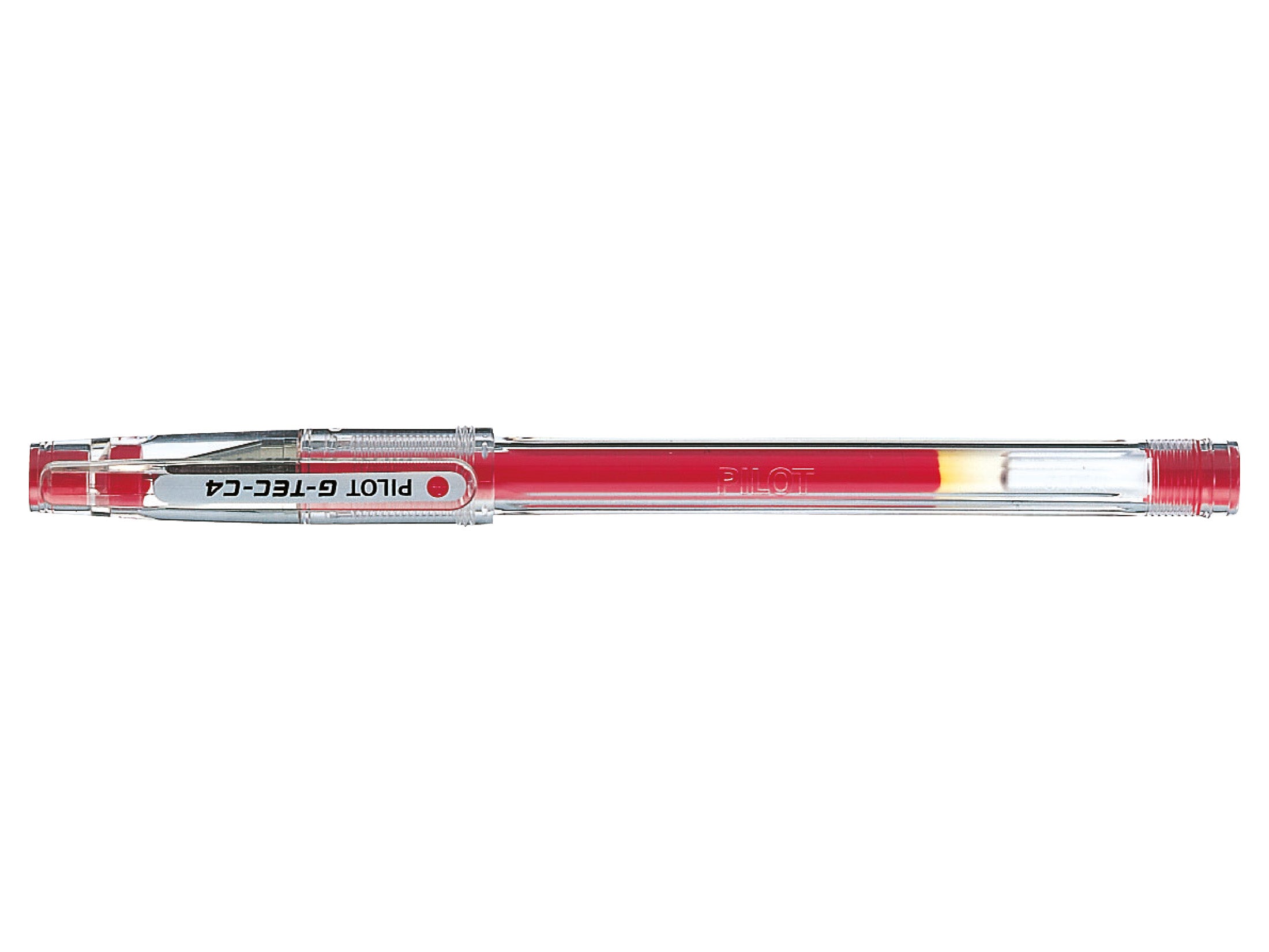 Pilot G-Tec C4 Microtip Gel Rollerball Pen 0.4mm Tip 0.2mm Line Red (Pack 12) - 60101202