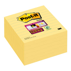 Post-it Super Sticky XL Notes 101x101mm Ruled 90 Sheets Canary Yellow (Pack 6) 675-SS6CY - 7100234642