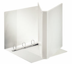 Esselte Standard Presentation Ring Binder Polypropylene 4 D-Ring A4 25mm Rings White (Pack 10) 55292 DD