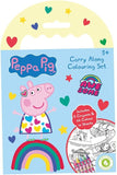 DG Peppa Pig Carry Along game featuring colorful Peppa Pig characters and portable game components for kids.