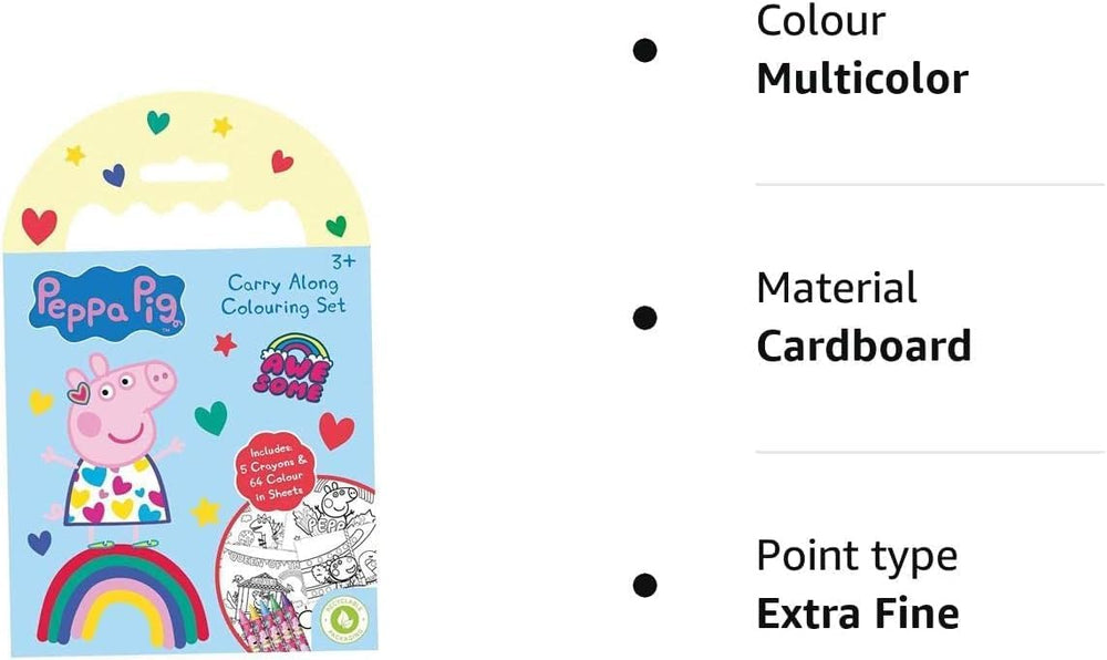 Peppa Pig Carry Along game by DG featuring Peppa Pig and friends, perfect for portable fun and playtime adventures.