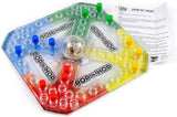 DG Pop 'N' Hop! Get Your Pieces Home! classic game box with colorful game pieces and vibrant artwork on the front.