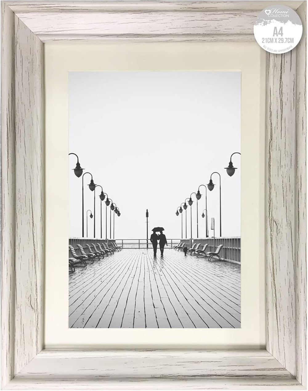 DG Suffolk Styrene A4 Certificate Photo Frame in white, showcasing a sleek, modern design for displaying certificates.